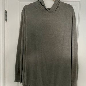 Super soft gray long sleeve nursing hoodie